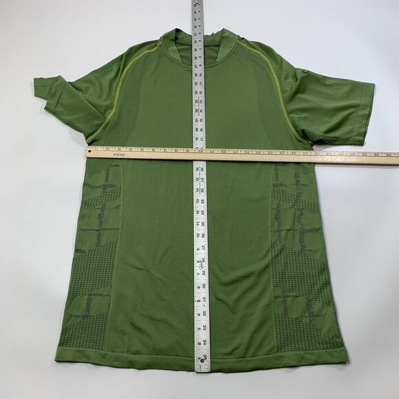 Lululemon T Shirt Mens M Medium Ivy Green Metal Vent Tech Short Sleeve Workout - Picture 4 of 8